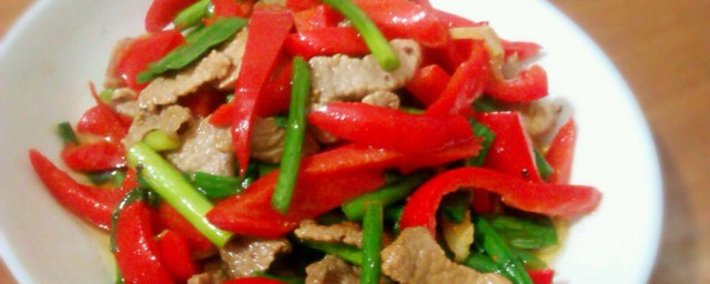 甜椒肉丝的做法 怎么做甜椒肉丝