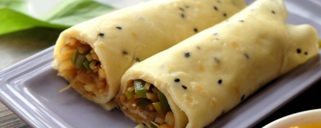 椒盐南瓜卷饼 椒盐南瓜卷饼做法