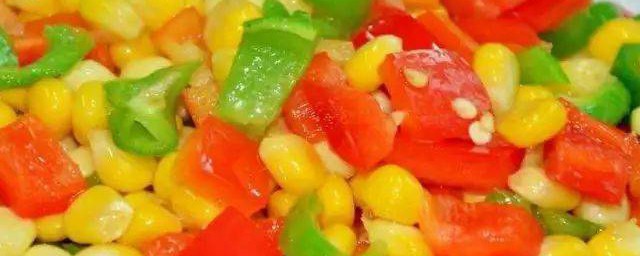 番茄青椒火腿炒玉米 怎样做番茄青椒火腿炒玉米
