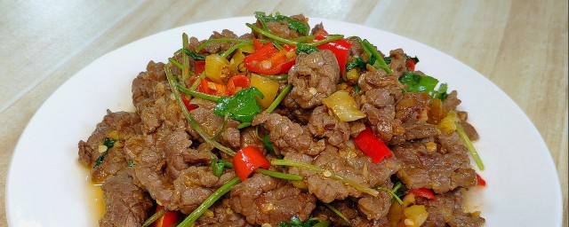 家常牛肉小炒的做法 简单又好吃的牛肉家常做法