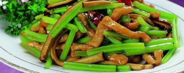 芹菜炒肉丝的做法 芹菜炒肉丝怎样做好吃