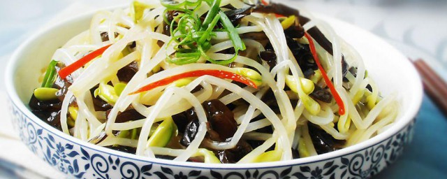 木耳炒豆芽的做法 木耳炒豆芽怎么做好吃