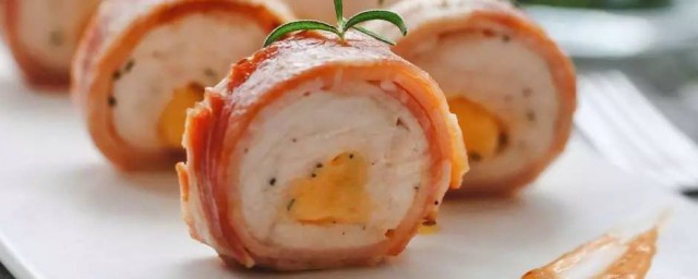 培根鸡肉卷的做法 培根鸡肉卷的做法简介