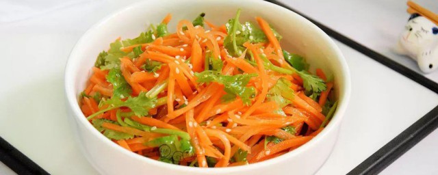 香菜拌胡萝卜丝如何做 制作香菜拌胡萝卜丝的方法