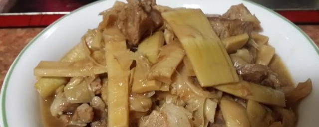 五花肉炖桂笋怎样做 五花肉炖桂笋的做法教程