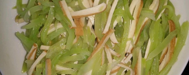 豆干炒莴苣怎样做 制作豆干炒莴苣的技巧