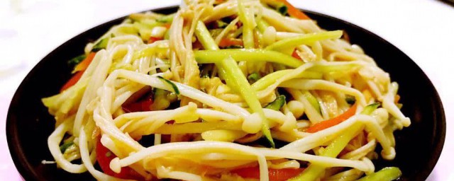 金针菇拌枸杞怎样做 制作金针菇拌枸杞的技巧