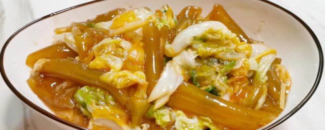 大白菜粉皮的做法 自制大白菜粉皮的要领