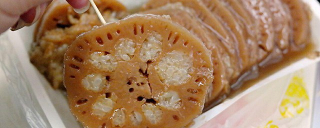 蜜汁莲藕糯米怎样制作 自己做蜜汁莲藕糯米的技巧