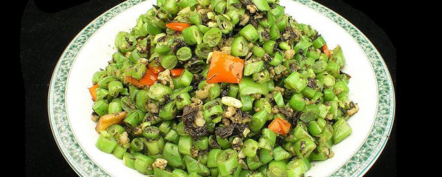 橄菜肉松四季豆怎样做 怎样做橄菜肉松四季豆