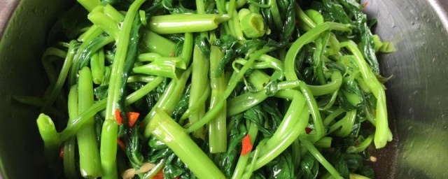 凉拌蕹菜怎样做 凉拌蕹菜做法