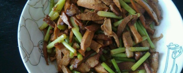 蒜苔清炒豆干 怎样做蒜苔清炒豆干