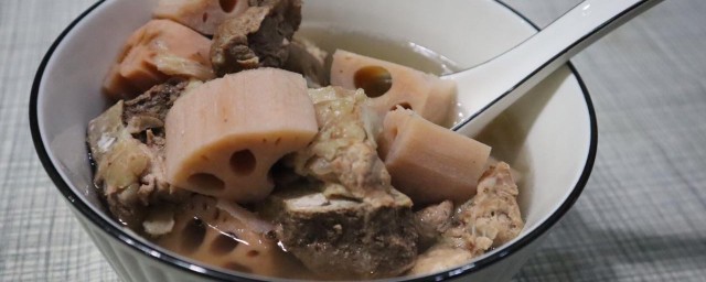 筒骨莲藕汤的做法 筒骨莲藕汤做法简介