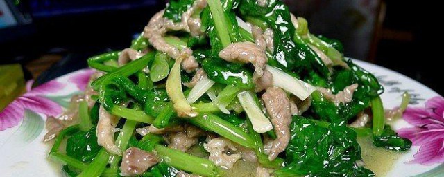 菠菜炒肉如何做 菠菜炒肉的做法介绍