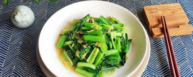 小白菜炒虾皮如何做 家常菜小白菜炒虾皮的做法