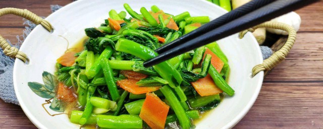 菜心怎样炒才不苦 菜心的功效与作用
