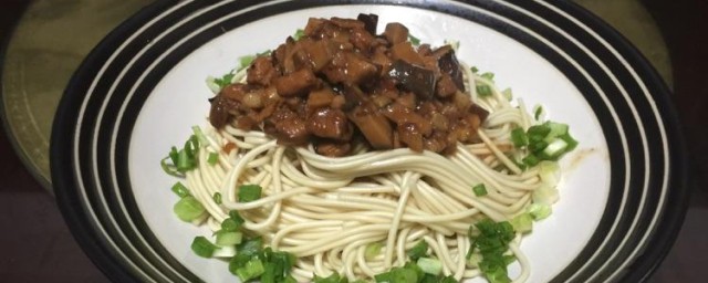 香菇肉末面怎样做 香菇肉末面的做法简介