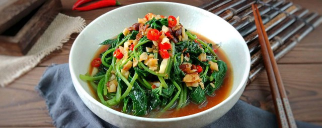蒜茸地瓜叶怎么做 蒜茸地瓜叶做法介绍