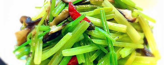 炝炒芹菜怎样做 做好吃的炝炒芹菜流程