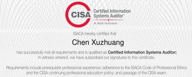cisa是什么证书 cisa的解释