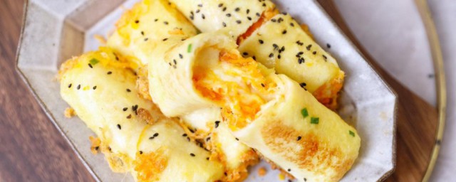 肉松蛋饼的做法 肉松蛋饼怎样做