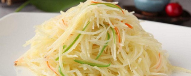 怎样制作家常菜醋溜土豆丝 制作家常菜醋溜土豆丝的技巧