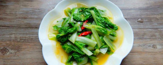 炒小白菜的做法 炒小白菜的技巧