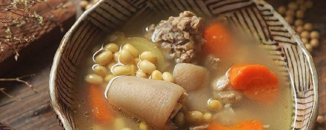猪尾巴黄豆汤的做法 猪尾巴黄豆汤的制作步骤