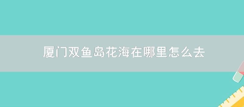 厦门双鱼岛花海在哪里如何去