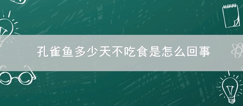 孔雀鱼多少天不吃食是怎么回事