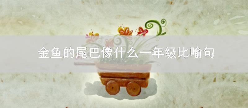 金鱼的尾巴像什么一年级比喻句