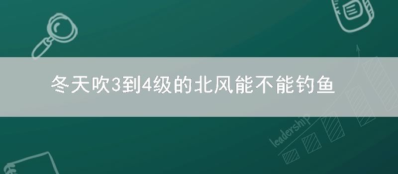 冬天吹3到4级的北风能不能钓鱼