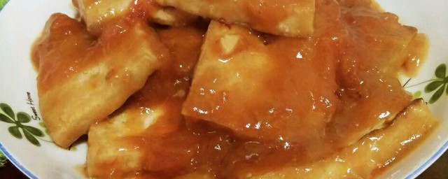 茄汁焖豆腐的做法 做茄汁焖豆腐教程
