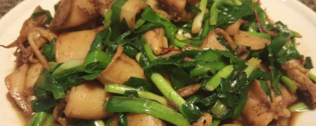 韭菜炒海兔的做法 韭菜炒海兔的做法简单简介
