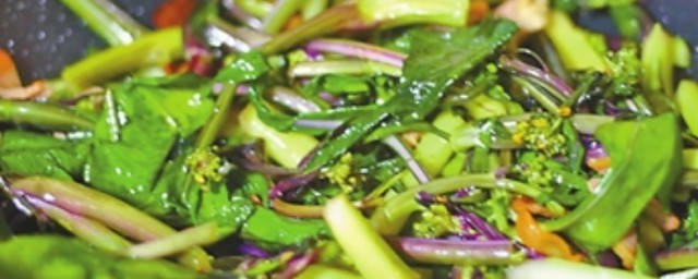 炒红菜苔的做法 红菜苔怎样做好吃