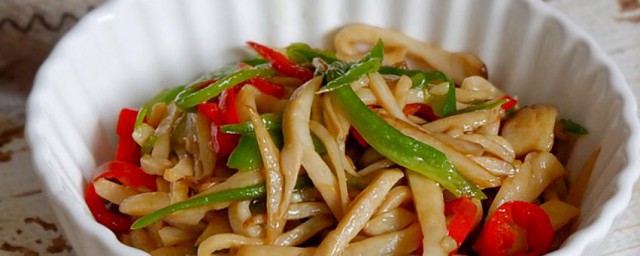 黄椒鲍菇丝怎样做 黄椒鲍菇丝怎样做