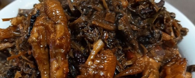 梅菜烧鸡脚怎样做 梅菜烧鸡脚怎样做
