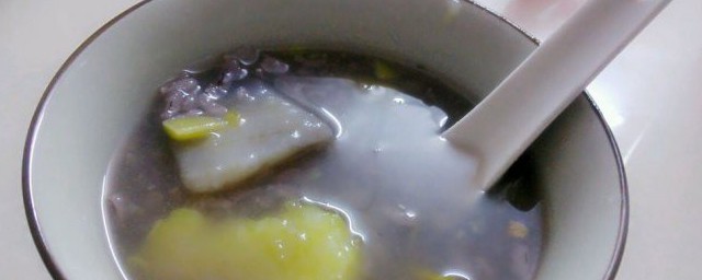 黑糯米番薯汤怎样做 黑糯米番薯汤做法