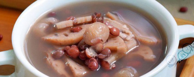 莲藕红豆汤的做法 莲藕红豆汤做法介绍