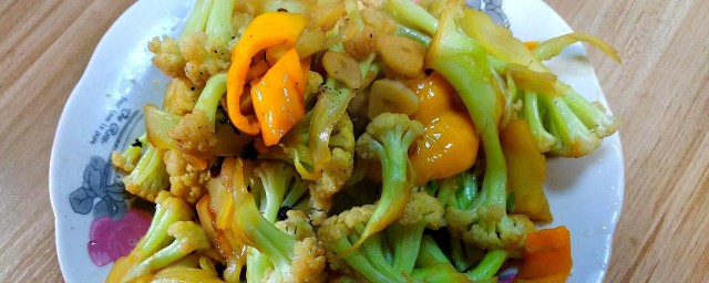 清炒花菜的简单做法 清炒花菜的简单做法次序