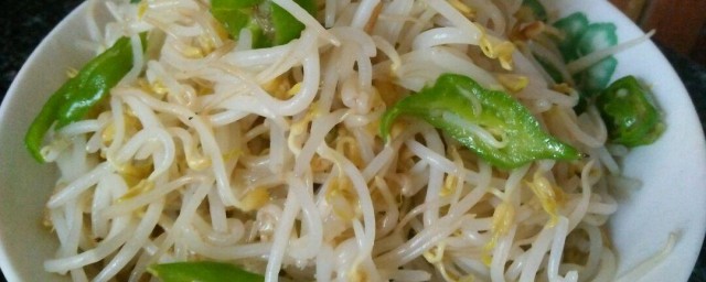 家常版清炒豆芽的做法 家常版清炒豆芽的做法次序