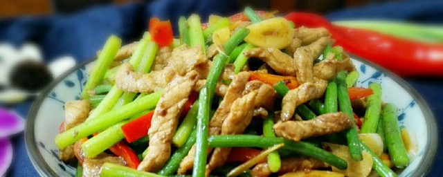 怎样做牛肉丝炒蒜苔 牛肉丝炒蒜苔的做法