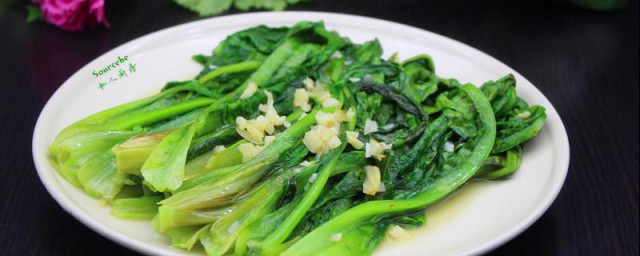 蒜蓉炒青菜怎样做 做蒜蓉炒青菜技巧