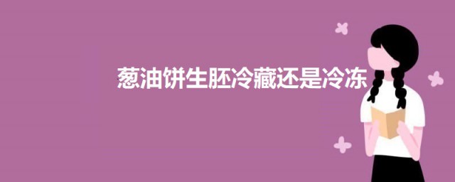 葱油饼生胚冷藏还是冷冻 关于葱油饼的简介