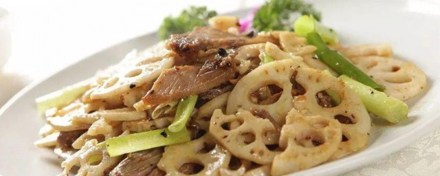 怎样做藕炒肉片 做藕炒肉片流程
