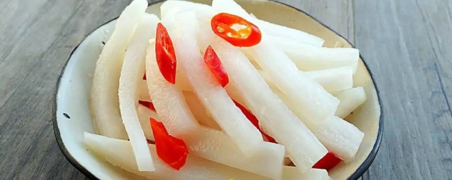 小白萝卜脆爽甜腌制技巧 小白萝卜脆爽甜腌制技巧与次序