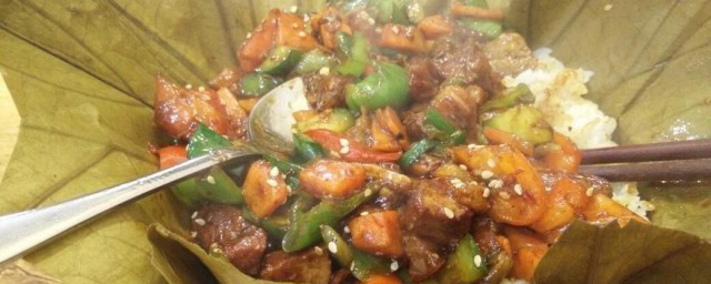 香菇滑鸡荷叶饭次序 香菇滑鸡荷叶饭的做法与次序