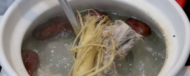 排骨炖参须次序 人参排骨汤的做法