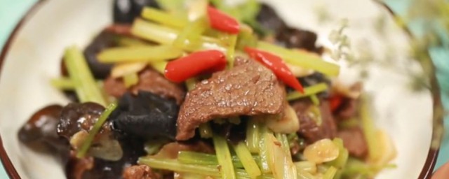 炒牛肉的技巧次序 芹菜炒牛肉的做法