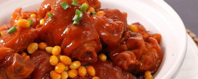 大豆烧猪蹄怎么做 大豆烧猪蹄如何做